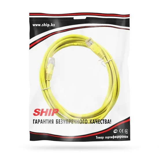 Патч Корд SHIP Cat.5e UTP LSZH RJ-45 2 м S3025YL0200-P — изображение 2