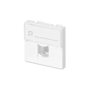 Лицевая панель телекоммуникационная LY-FP65 45x45мм со шторкой на 1 модуль