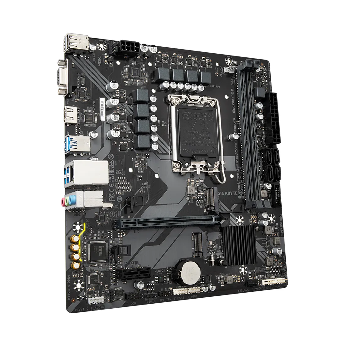 Материнская плата Gigabyte B760M H DDR4 — изображение 3