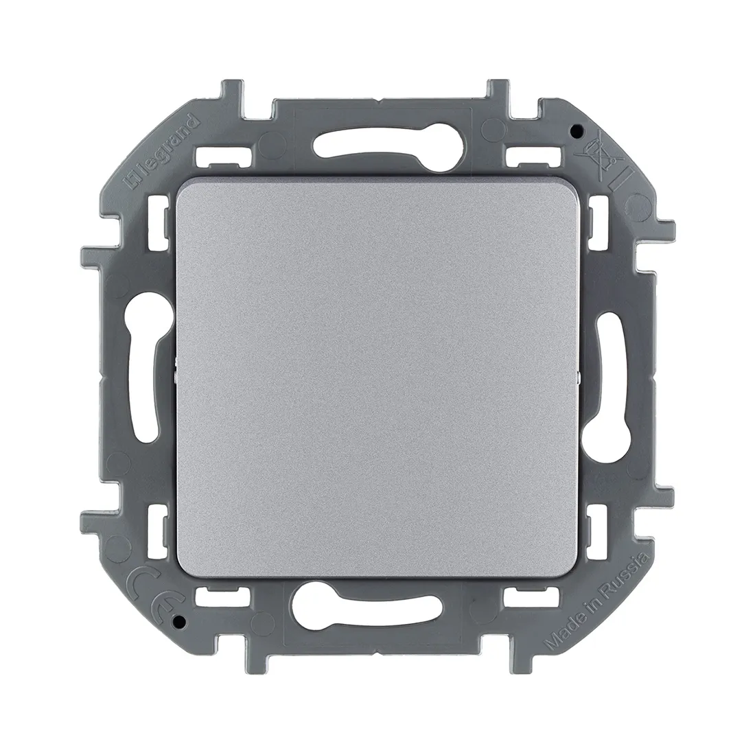 Переключатель одноклавишный Legrand 673652 Inspiria с/у алюминий — изображение 2