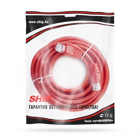 Патч Корд SHIP Cat.6 UTP LSZH RJ-45 7.5 м S6025RD0750-P — изображение 2