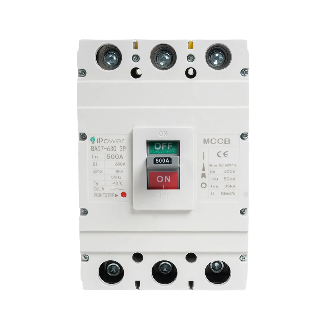 Автоматический выключатель iPower ВА57-630 3P 500A — изображение 2