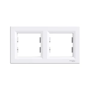 Рамка горизонтальная SE EPH5800221 Asfora 2 постовая белый