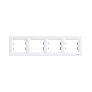 Рамка горизонтальная SE EPH5800421 Asfora 4 постовая белый