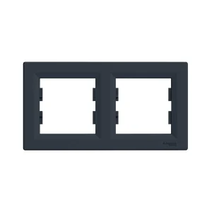 Рамка горизонтальная SE EPH5800271 Asfora 2 постовая антрацит