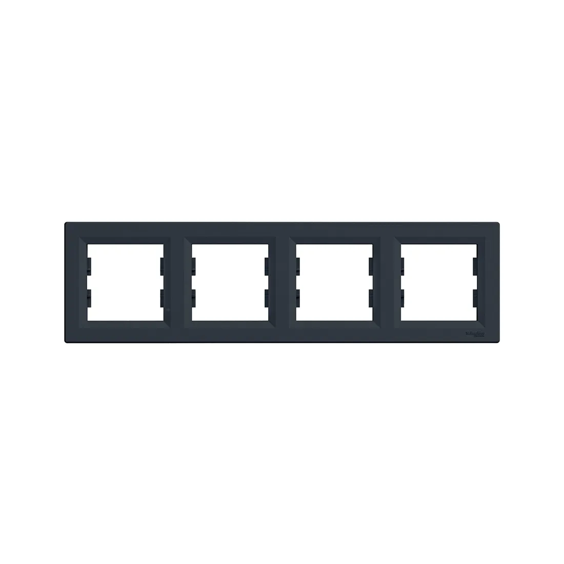Рамка горизонтальная SE EPH5800471 Asfora 4 постовая антрацит