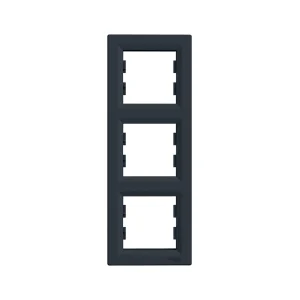 Рамка вертикальная SE EPH5810371 Asfora 3 постовая антарцит