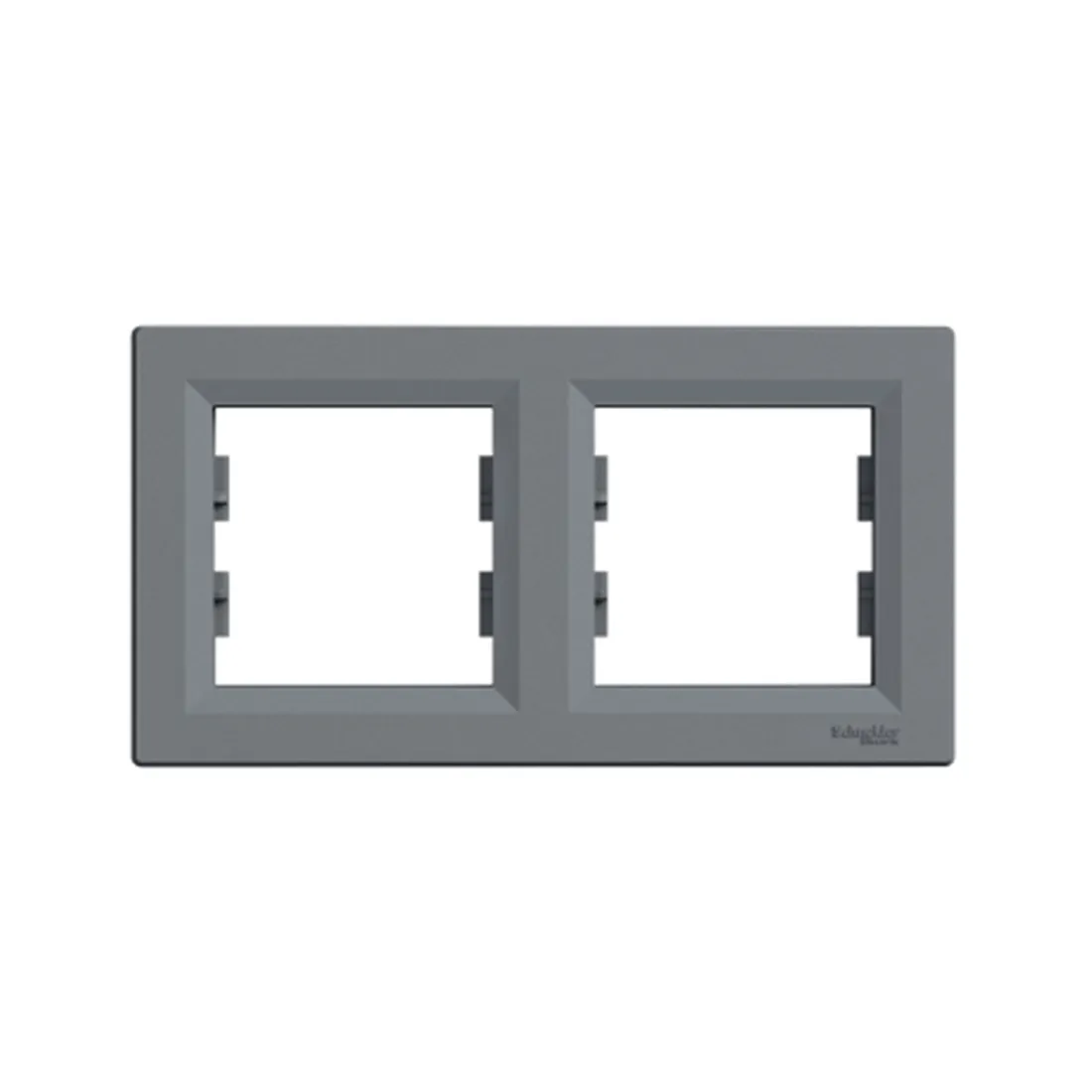 Рамка горизонтальная SE EPH5800262 Asfora 2 постовая сталь