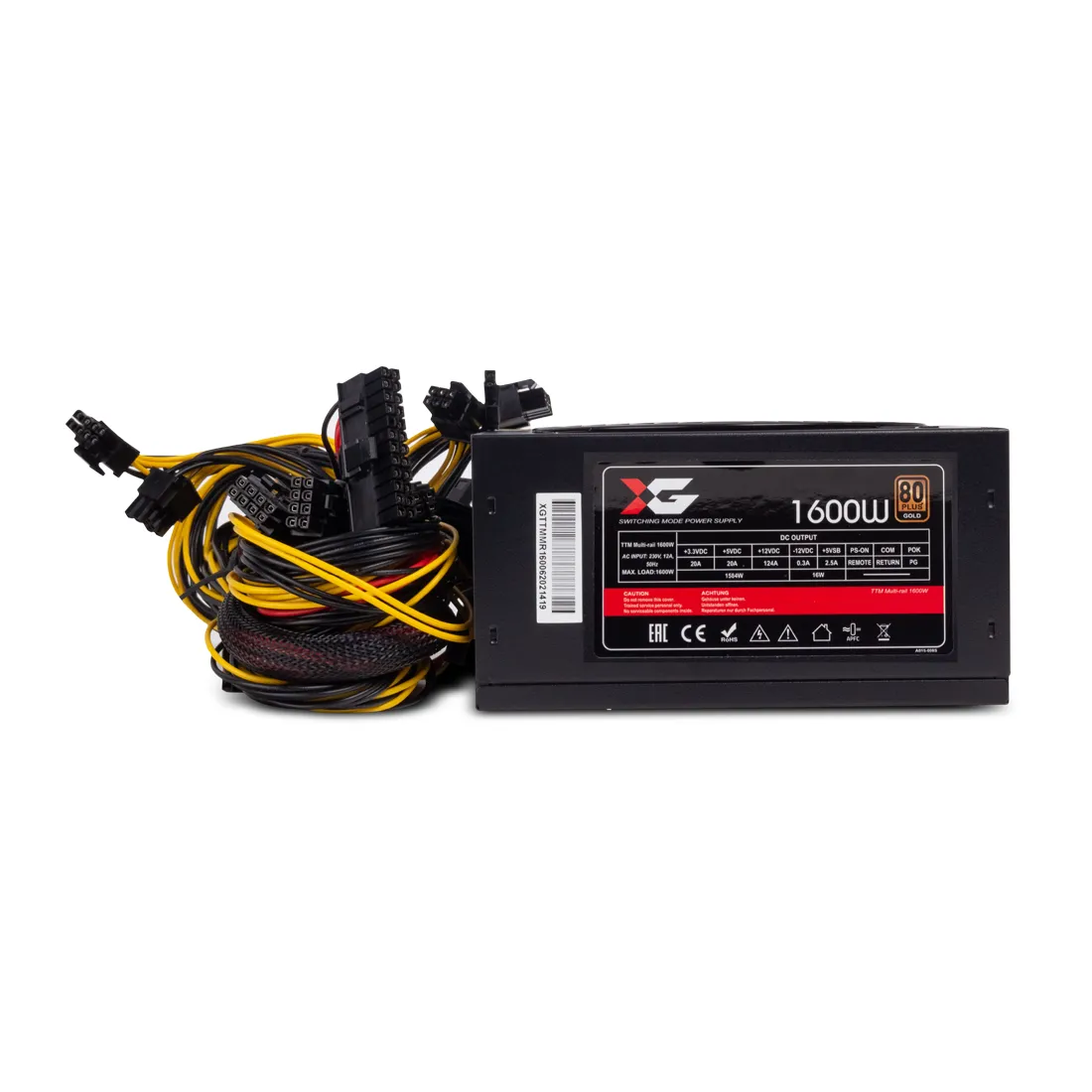 Блок питания X-Game TTM Multi-rail 1600W — изображение 3