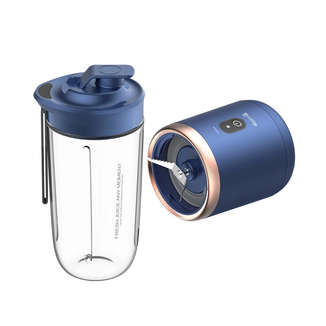 Блендер Deerma DEM-NU06 Juice Blender Синий — изображение 3