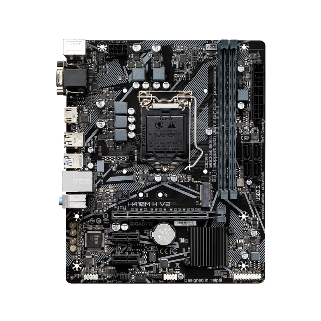 Материнская плата Gigabyte H410M H V2 — изображение 2