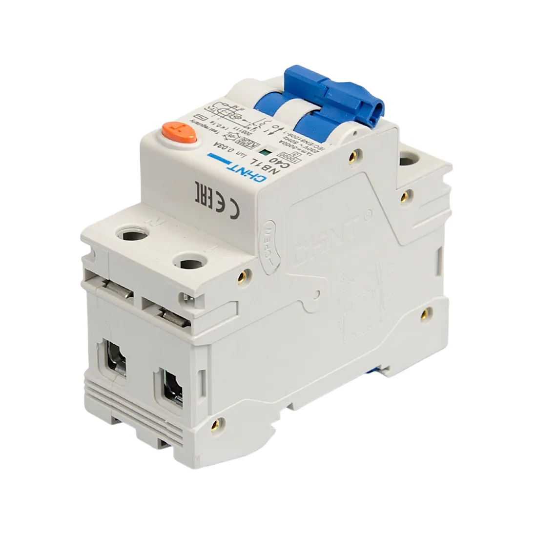 Дифференциальный автомат CHINT NB1L 1P+N C40 30mA тип AC 10kA (36mm) — изображение 3
