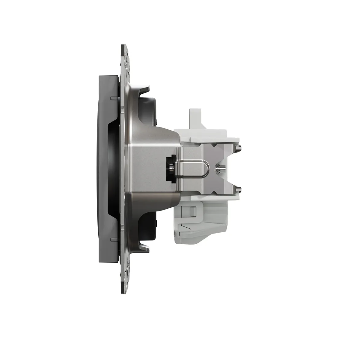 Розетка без заземления SE EPH3000171 Asfora механизм антрацит — изображение 2