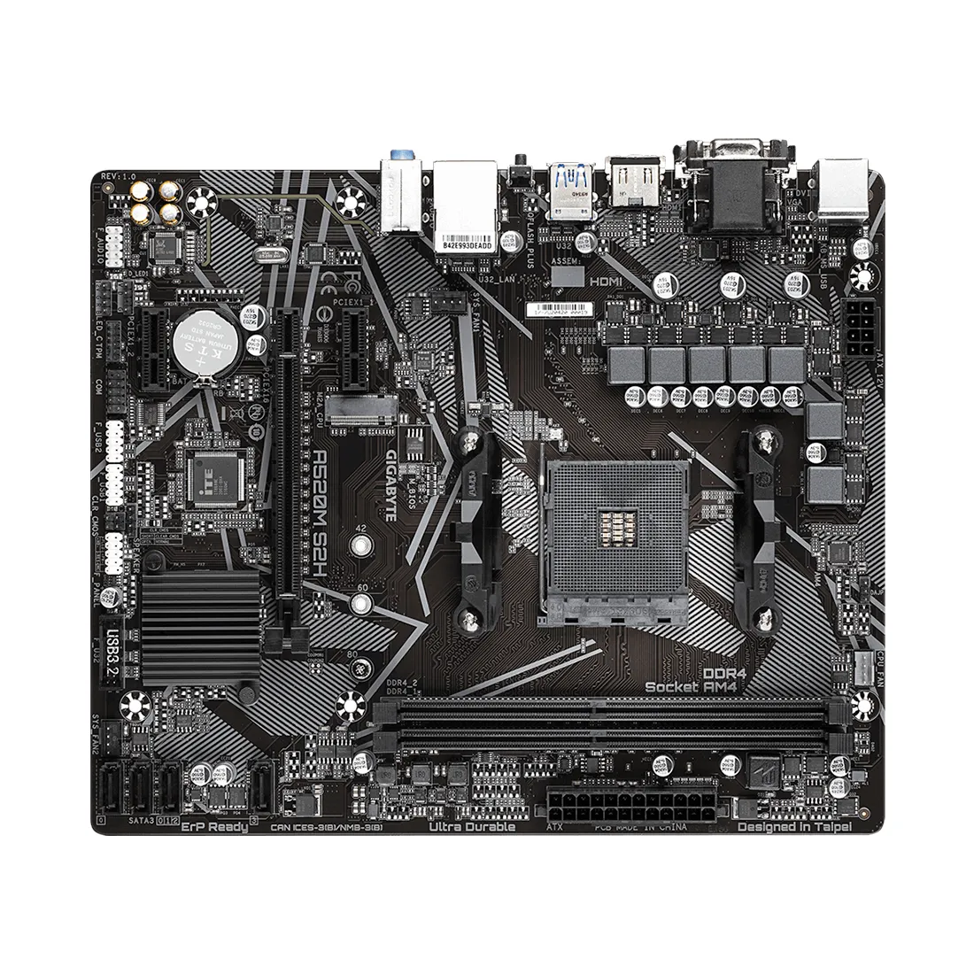 Материнская плата Gigabyte A520M S2H — изображение 2