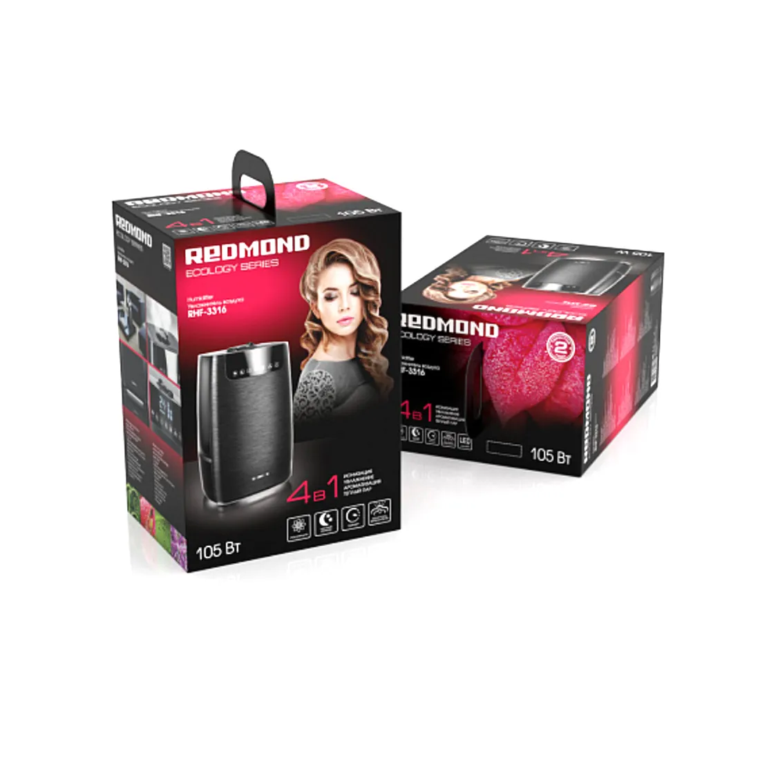 Увлажнитель воздуха Redmond RHF-3316 Черный — изображение 3