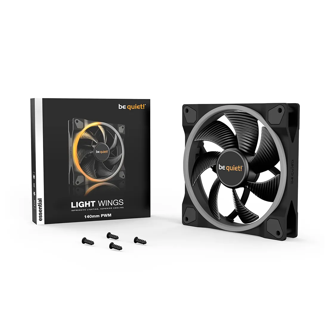 Вентилятор для компьютерного корпуса Bequiet! Light Wings 140mm PWM ARGB — изображение 3