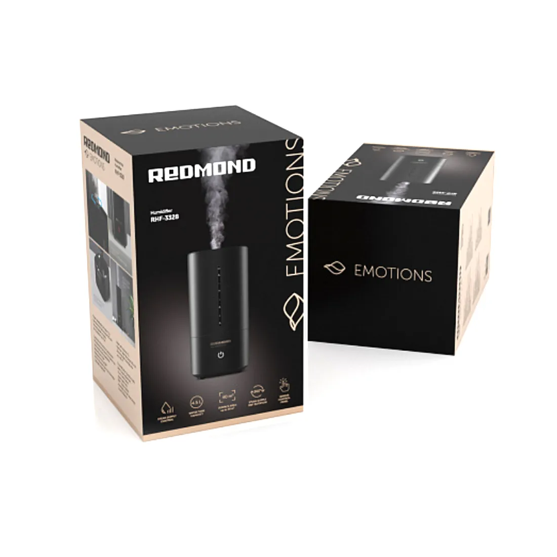 Увлажнитель воздуха Redmond RHF-3328 Черный/Бежевый — изображение 3