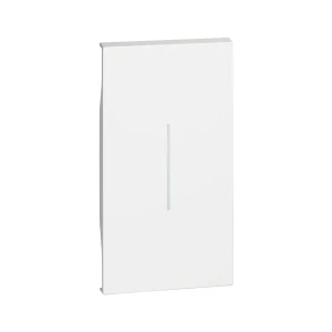 Лицевая панель Bticino KW01M2 Living Now для выкл и перекл 2 модуля белый