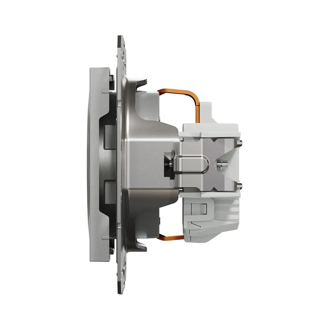 Розетка SE EPH2900161 Asfora с заземлением 16А механизм винтовой алюминий — изображение 3