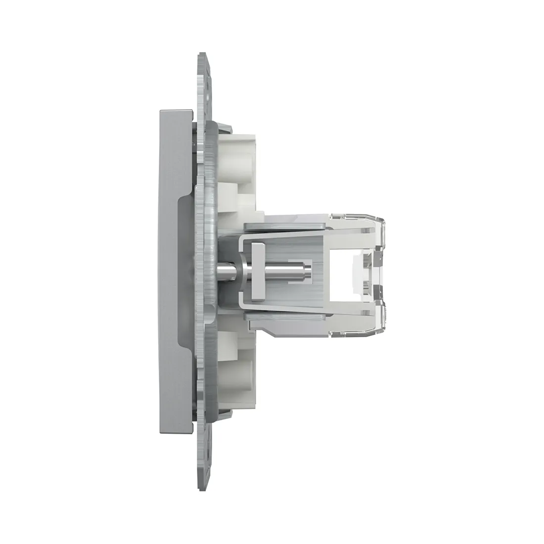 Розетка компьютерная SE EPH4700161 Asfora RJ45 кат.6e механизм алюминий — изображение 3