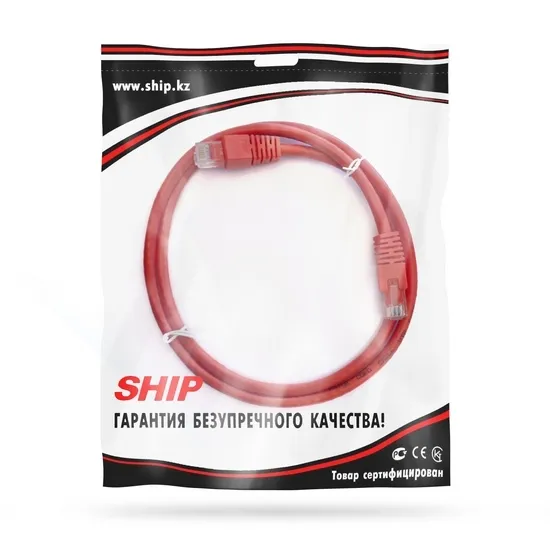 Патч Корд SHIP Cat.6 UTP LSZH RJ-45 1 м S6025RD0100-P — изображение 2