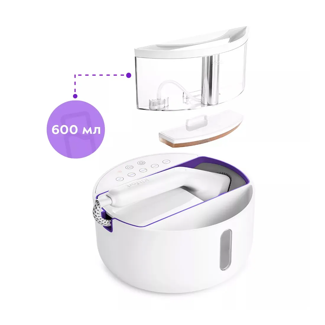 Отпариватель Kitfort КТ-9110-1 бело-фиолетовый — изображение 3