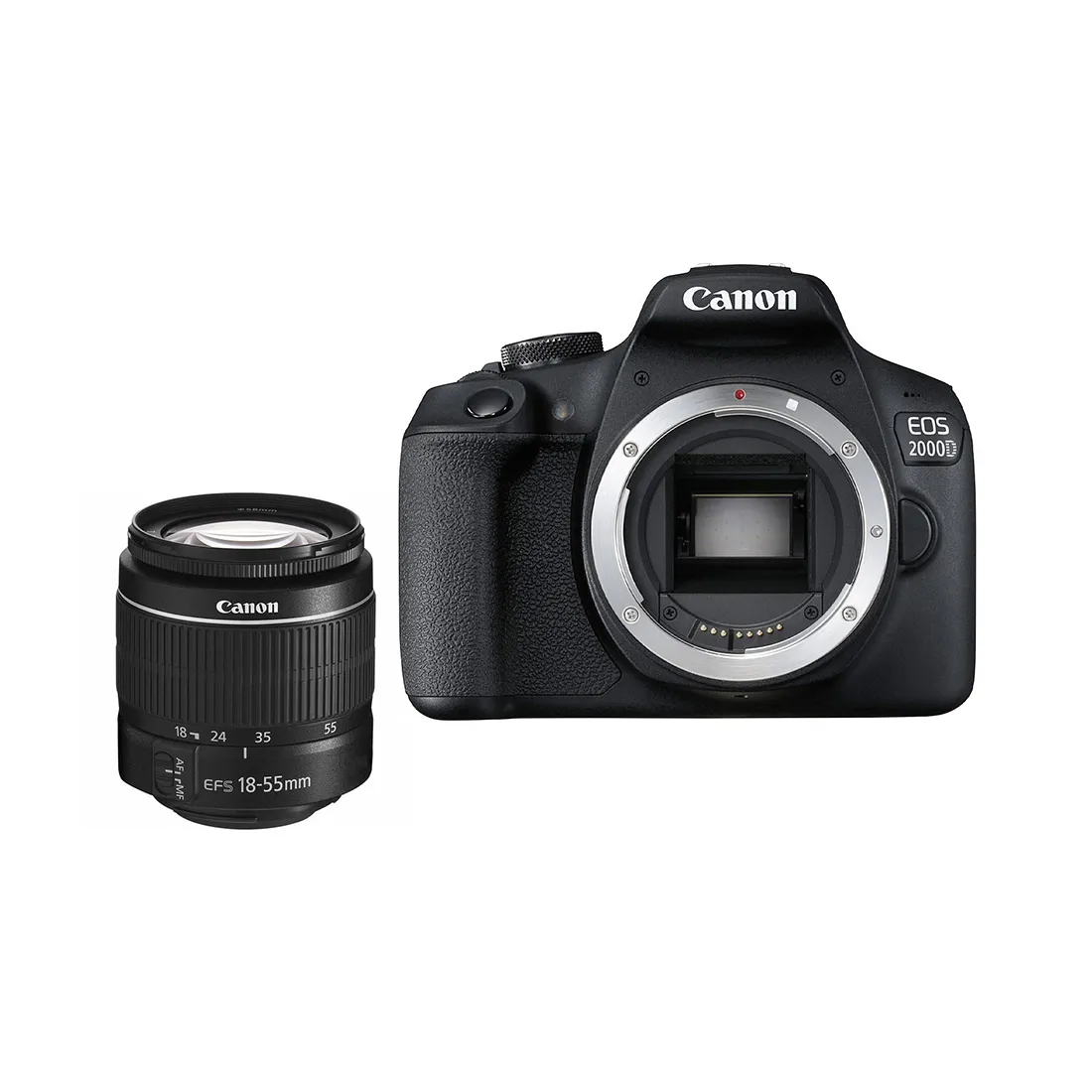 Цифровой зеркальный фотоаппарат Canon EOS 2000D kit EF-S 18-55 DC III Black (2728C007AA) — изображение 2