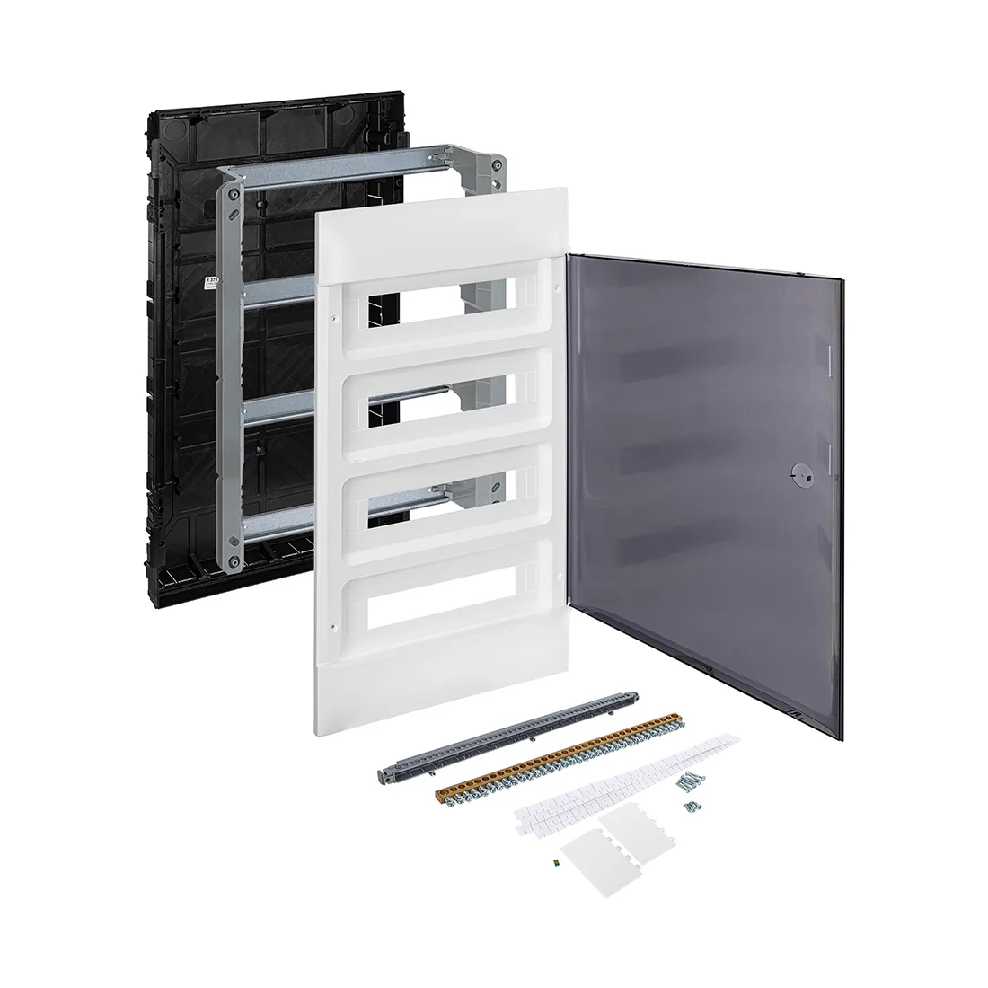 Щит встраиваемый Legrand Practibox S 4х18 IP40 Дымчатая дверь — изображение 3