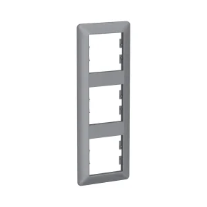 Рамка вертикальная SE EPH5815362 Asfora EM 3 постовая сталь