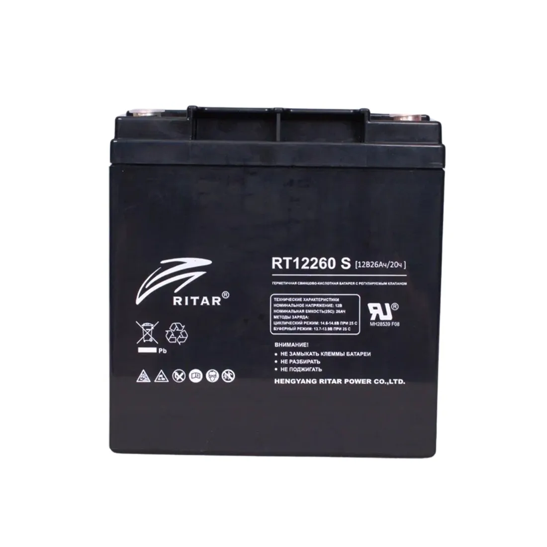 Аккумуляторная батарея Ritar RT12260 S 12В 26 Ач — изображение 2