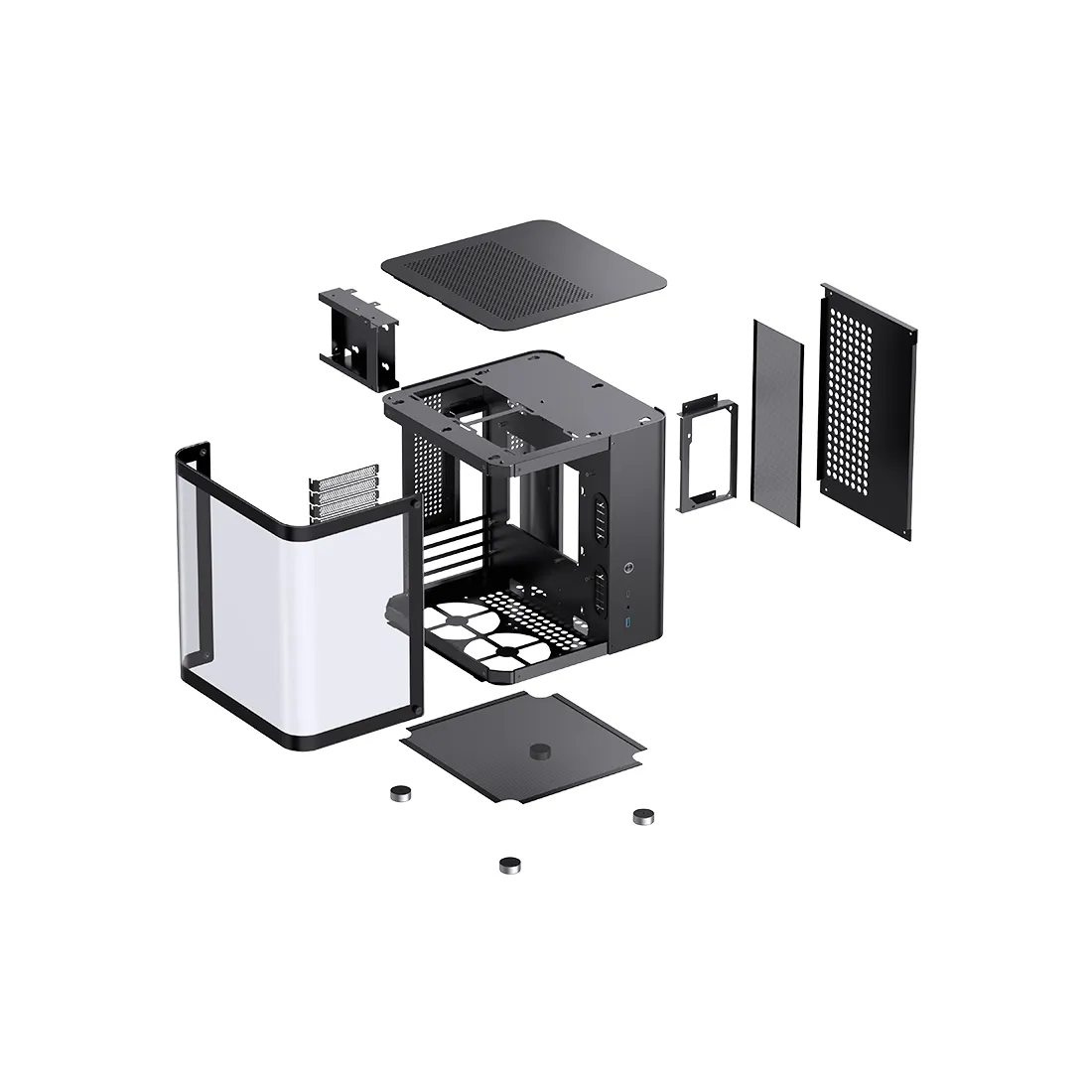 Компьютерный корпус Jonsbo TK-1 Black без Б/П — изображение 3