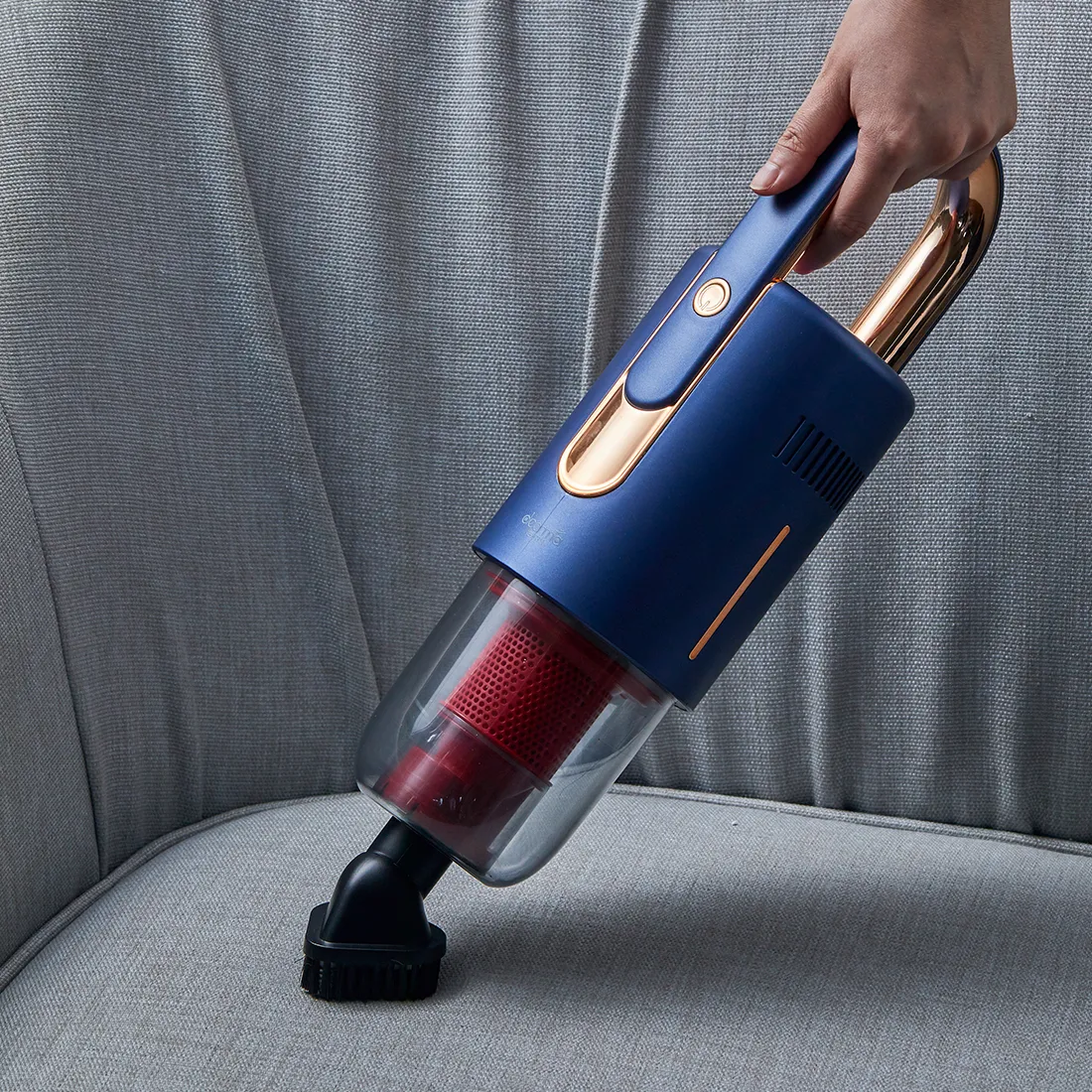 Беспроводной вертикальный пылесос Deerma VC20 Pro Синий — изображение 3