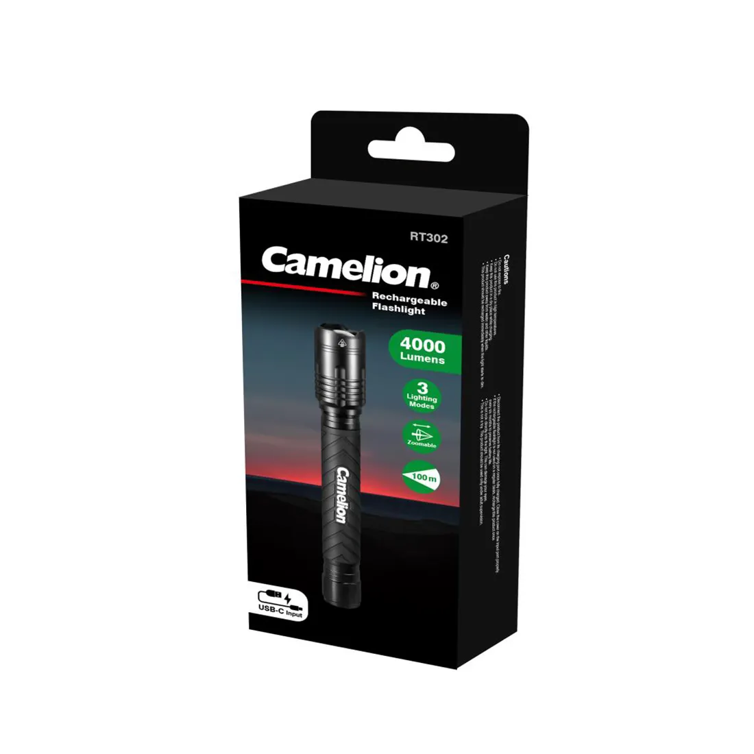Перезаряжаемый фонарик Camelion RT302-TB — изображение 3