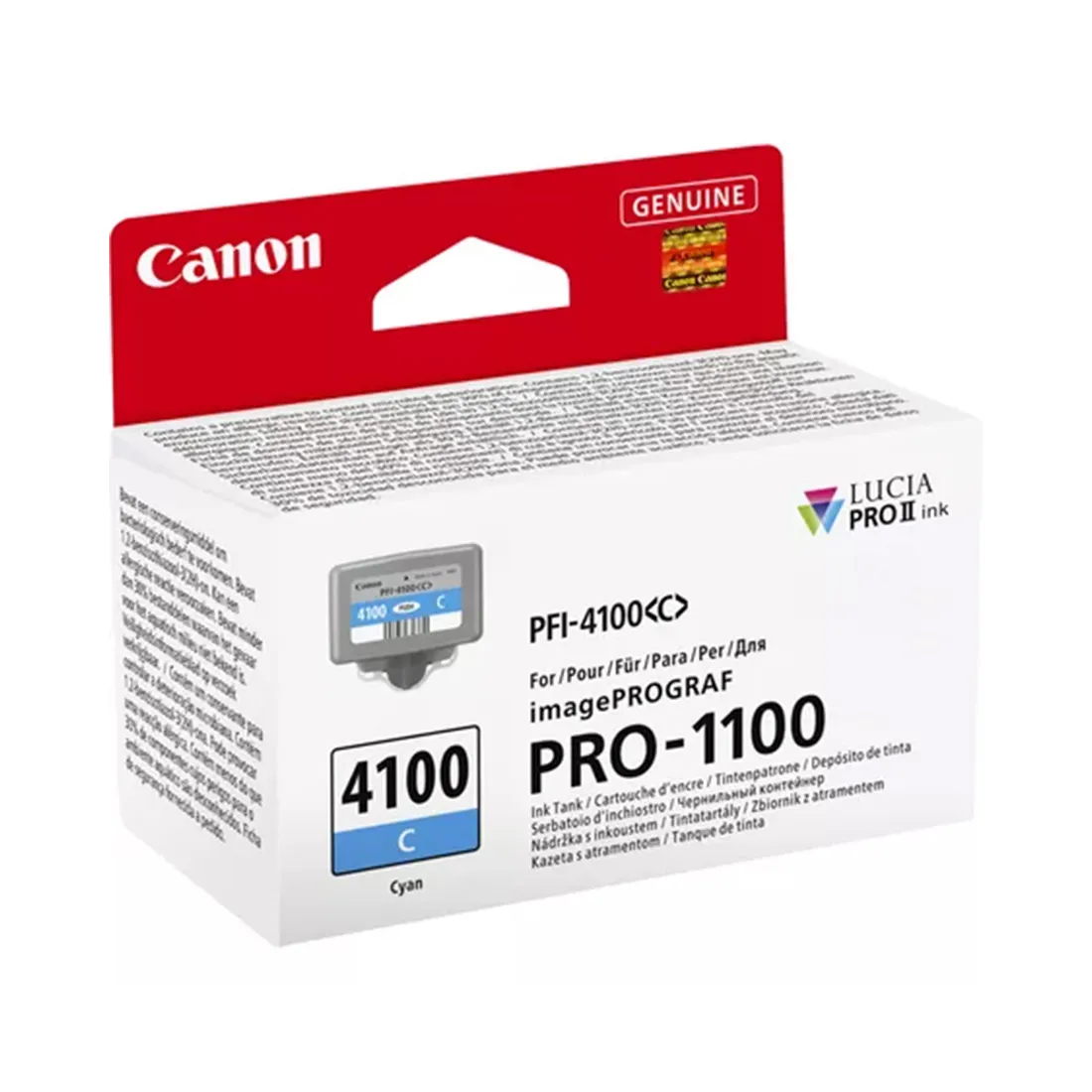 Чернильный картридж Canon PFI-4100 Cyan — изображение 2