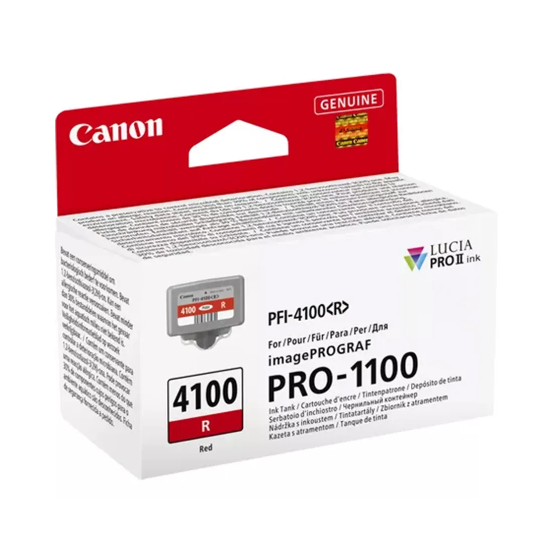 Чернильный картридж Canon PFI-4100 Red — изображение 2
