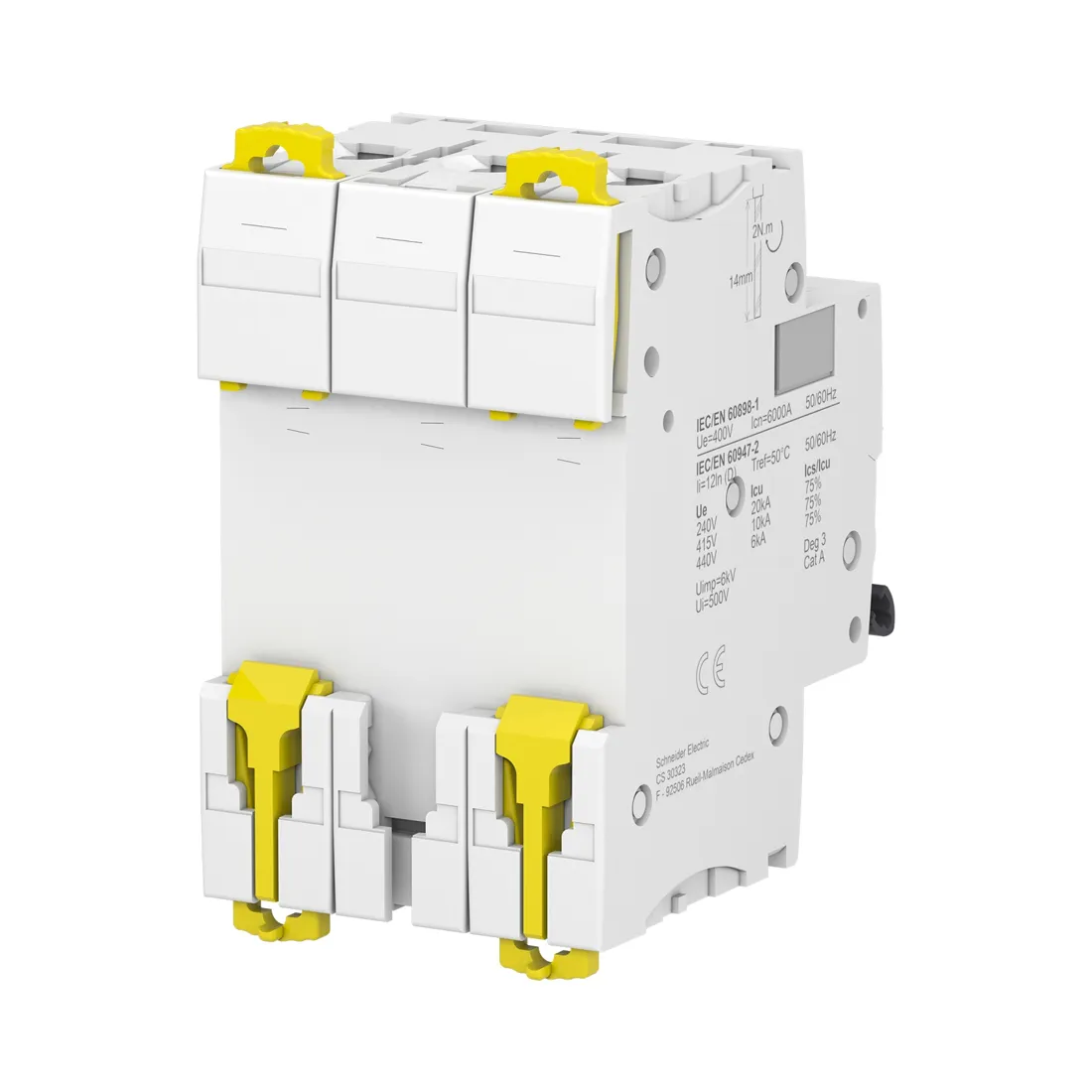 Автоматический выключатель SE A9F75306 Acti9 iC60N 3P 6А D 6 kA — изображение 3