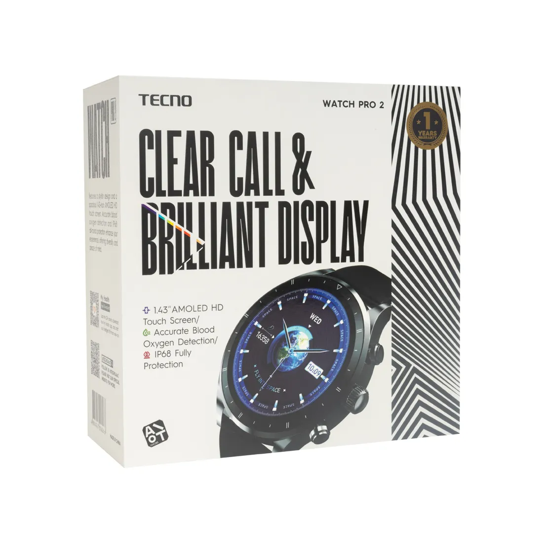 Смарт часы TECNO Watch Pro 2 WP02 Dark Grey — изображение 3