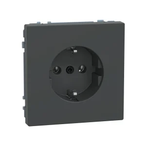 Розетка мех-м MERTEN MTN2301-6034 D-Life шторки винт.зажим антрацит