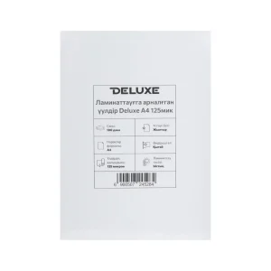 Пленка для ламинирования Deluxe A4 80мик 100шт