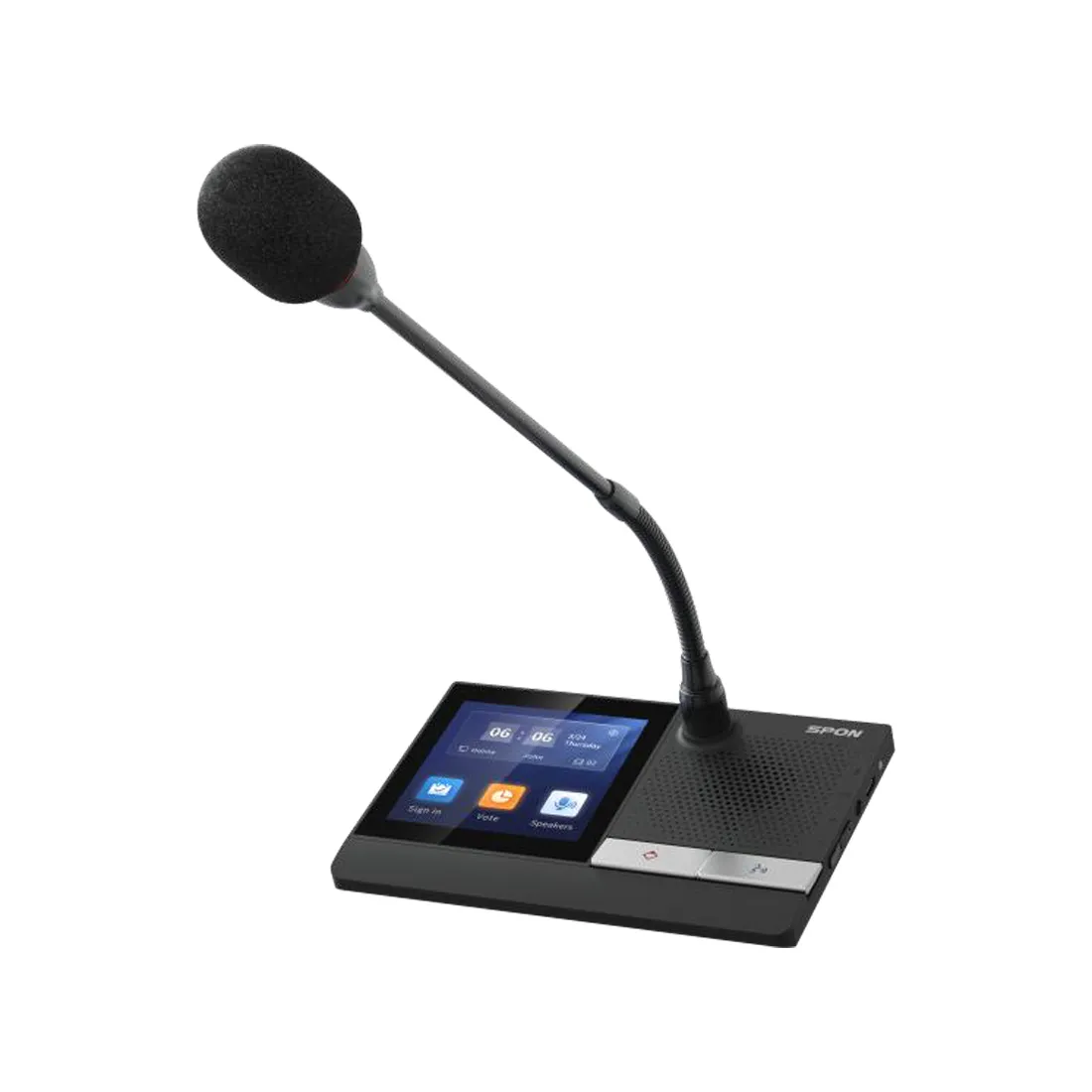 Цифровой конференц-пульт Председателя Spon LCM-6013CVW-L