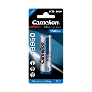 Аккумулятор CAMELION Lithium ICR18650-1500 1500 mAh 1 шт. в блистере