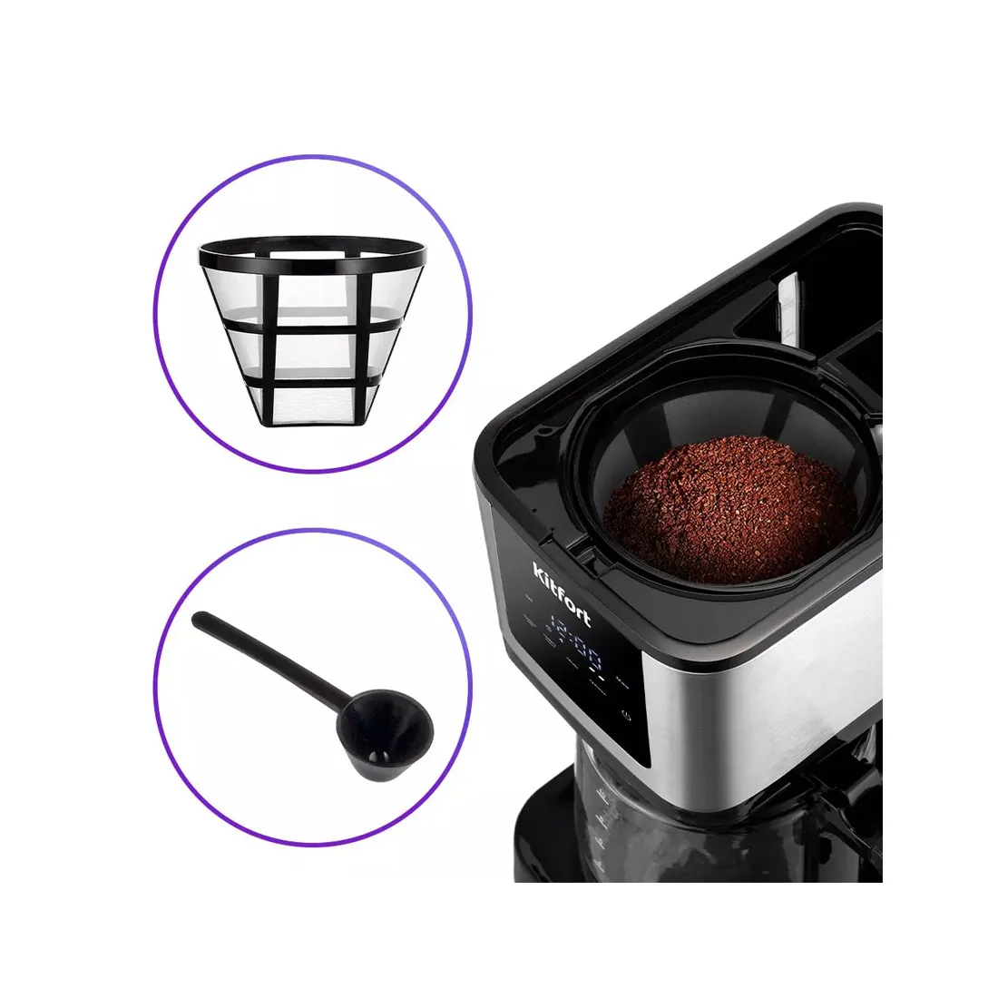 Кофеварка капельная Kitfort КТ-7217 — изображение 3