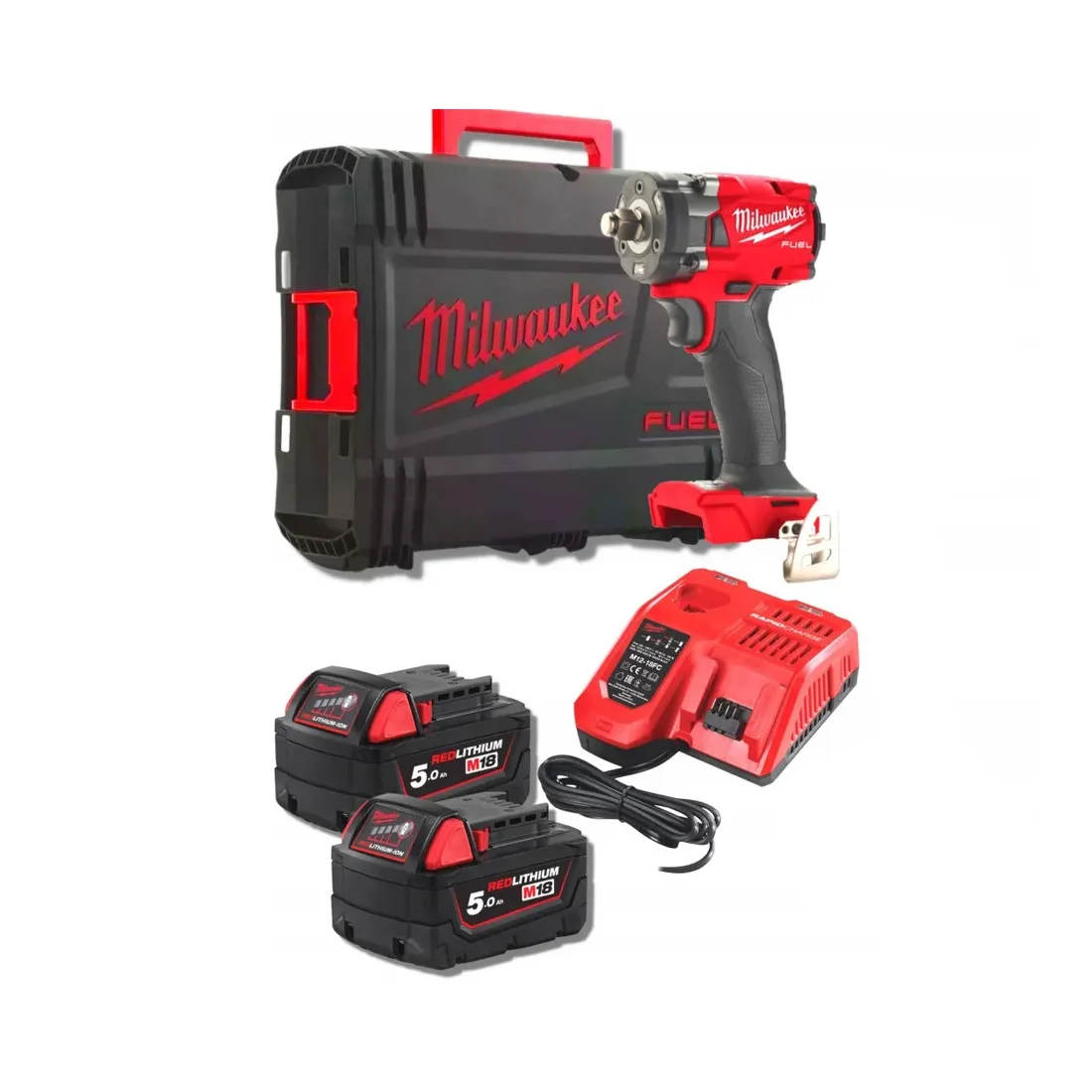 Гайковерт Milwaukee M18 FIW2F12-502X FUEL (Li-Ion 5 Ач) — изображение 3