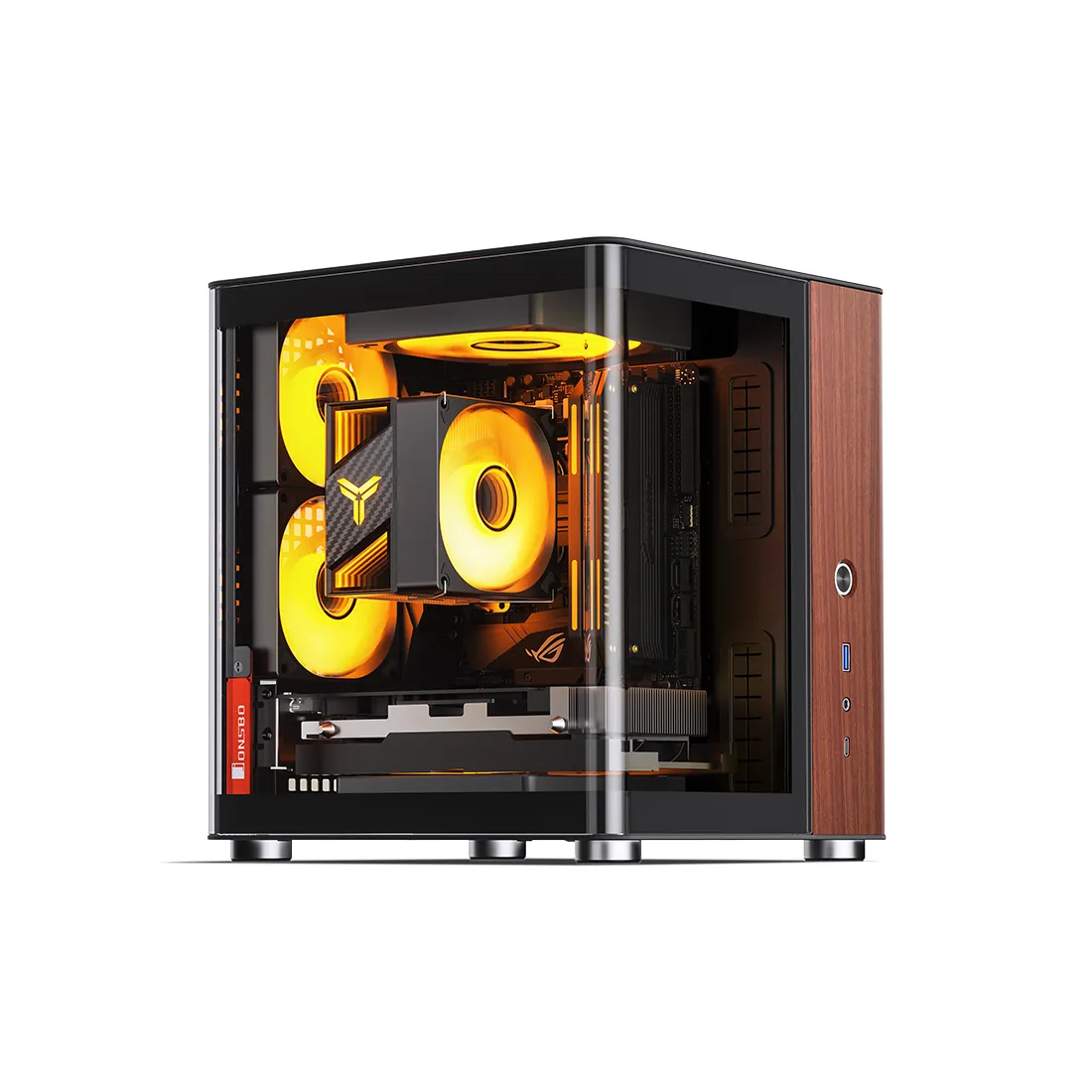 Компьютерный корпус Jonsbo TK-0 Black без Б/П — изображение 2