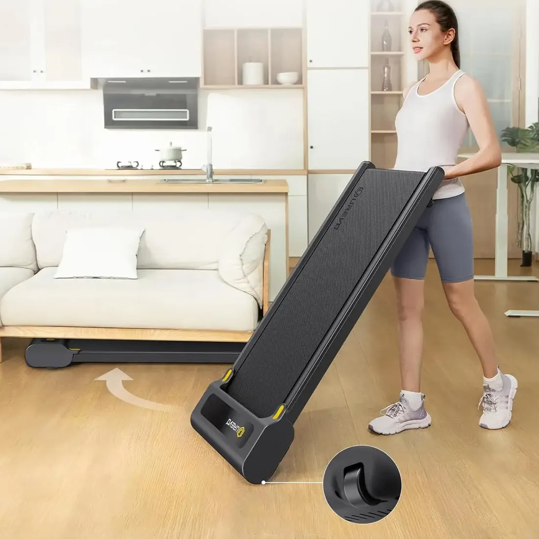 Мануальная дорожка для ходьбы Urevo Spacewalk E3S Черный — изображение 3