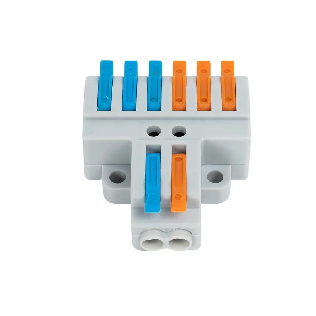 Клемма Deluxe 222-426 (0,08-4,0мм 32А) 2 конт.группы 1 ввод 3 вывода — изображение 3