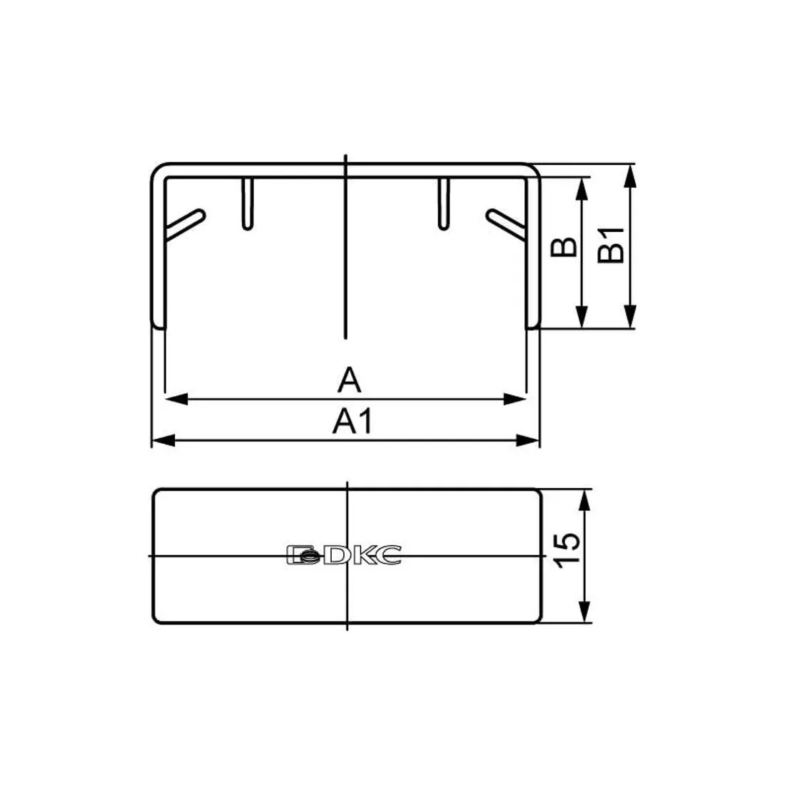 Соединение на стык GM DKC 00595 30x10 — изображение 2