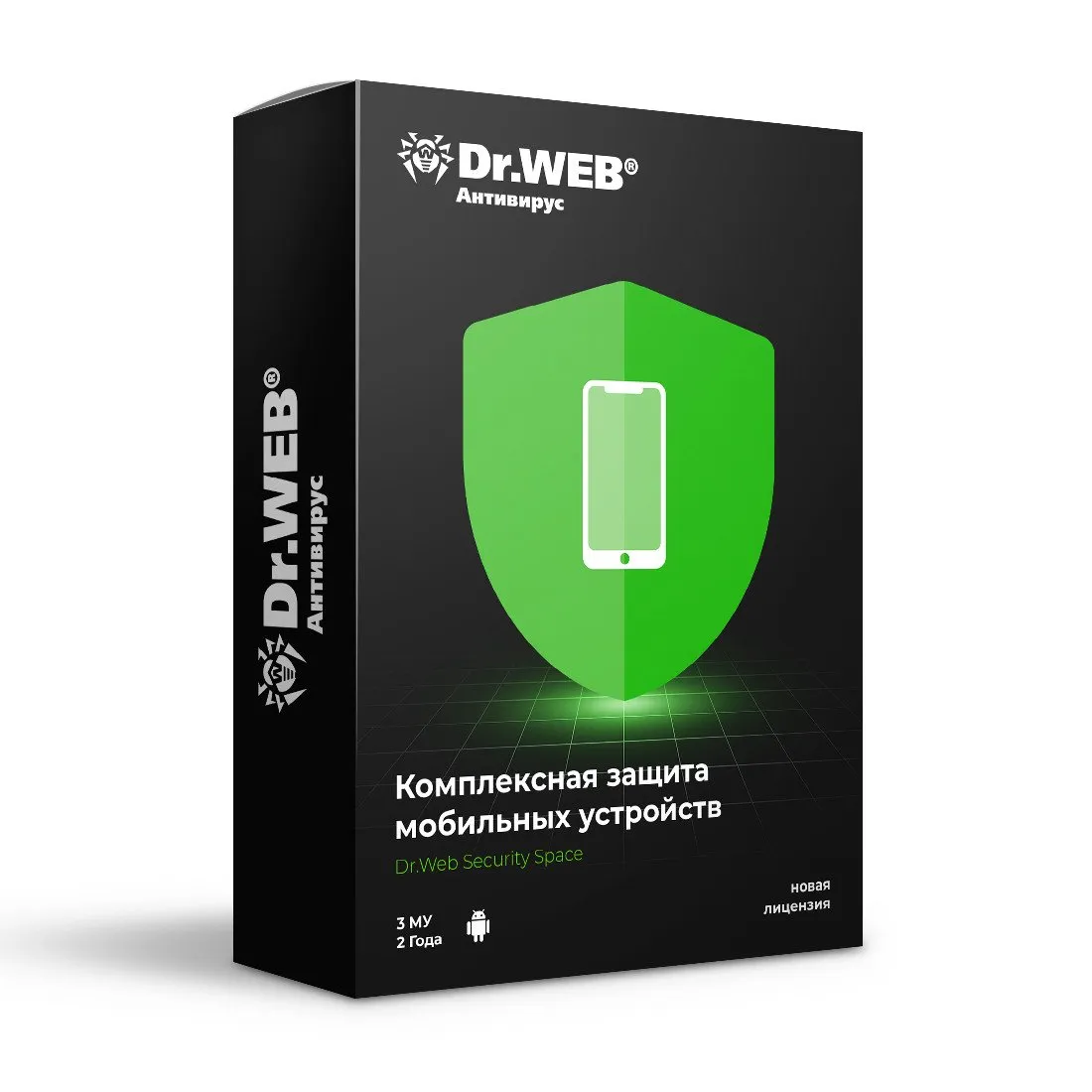 Антивирус Dr.Web Security Space для мобильных устройств 24М 3 МУ новая лицензия