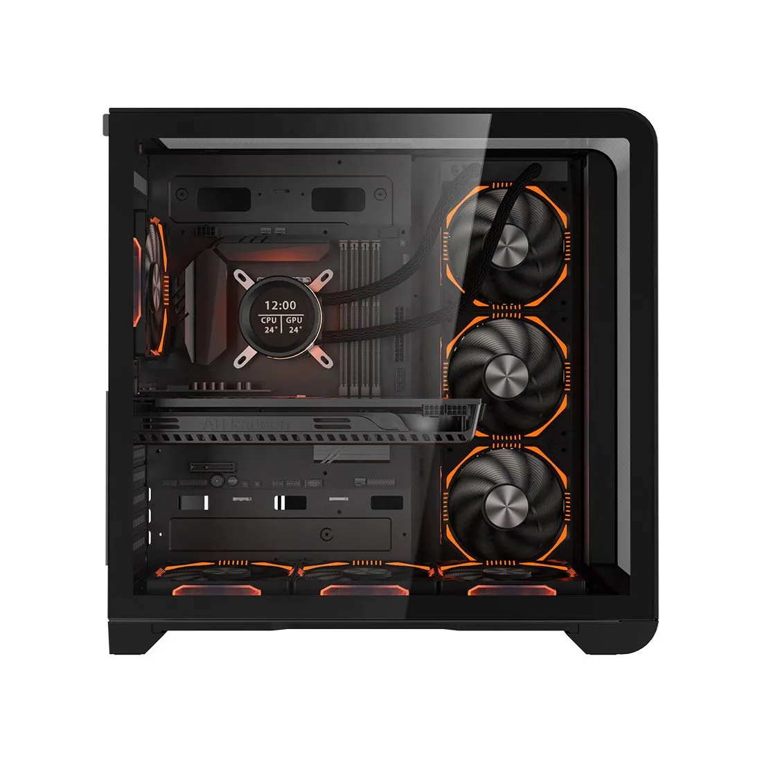 Компьютерный корпус 1STPLAYER RT7 BLACK без Б/П — изображение 3