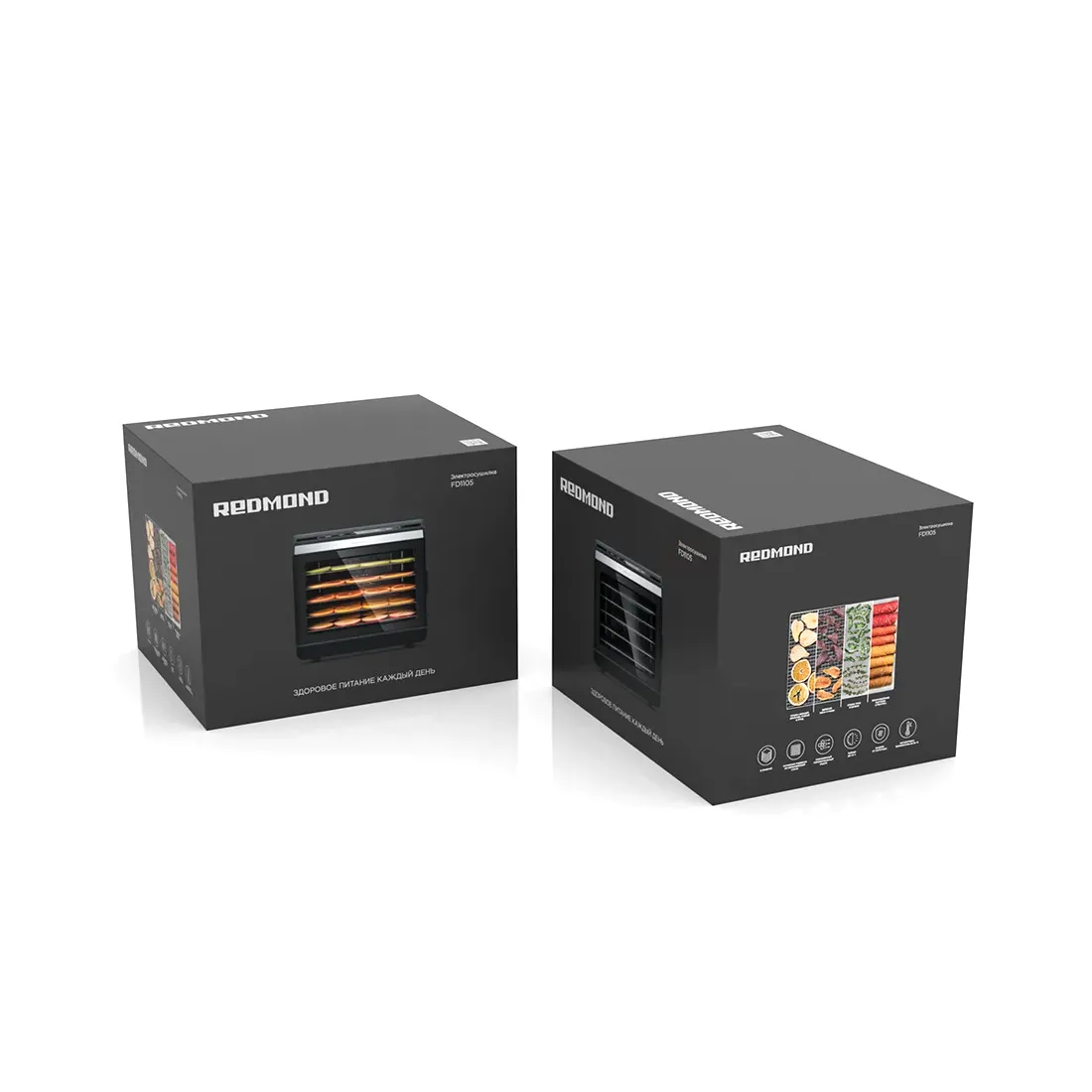 Сушилка для овощей и фруктов Redmond FD1105 Графитовый — изображение 3